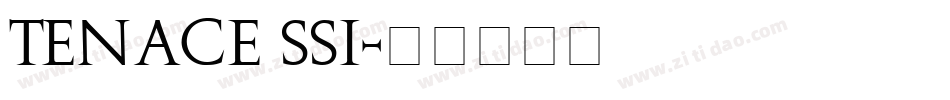 Tenace SSi字体转换